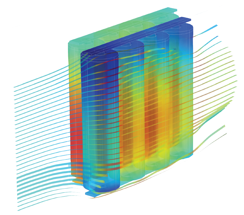 Lithium-Ion Battery Cooling Lithium-Ion Battery Cooling, COMSOL Multiphysics