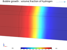 Multiphysics Modeling of a Gas Bubble Expansion
