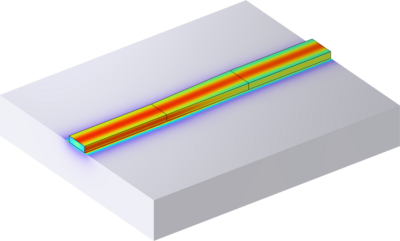 Phase Delay of a SOI Tapered Waveguide