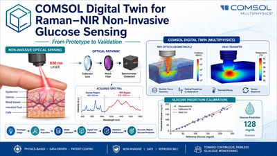 COMSOL Digital Twin for Raman–NIR Non-Invasive Glucose Sensing: From ...