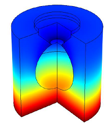 Two-dimensional Model of a Lithium Iron-Phosphate Single Particle