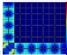 Simulation and comparison of a band gap metamaterial using a relaxed ...
