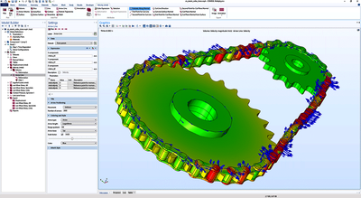 Elastic Chain Drive Analysis 